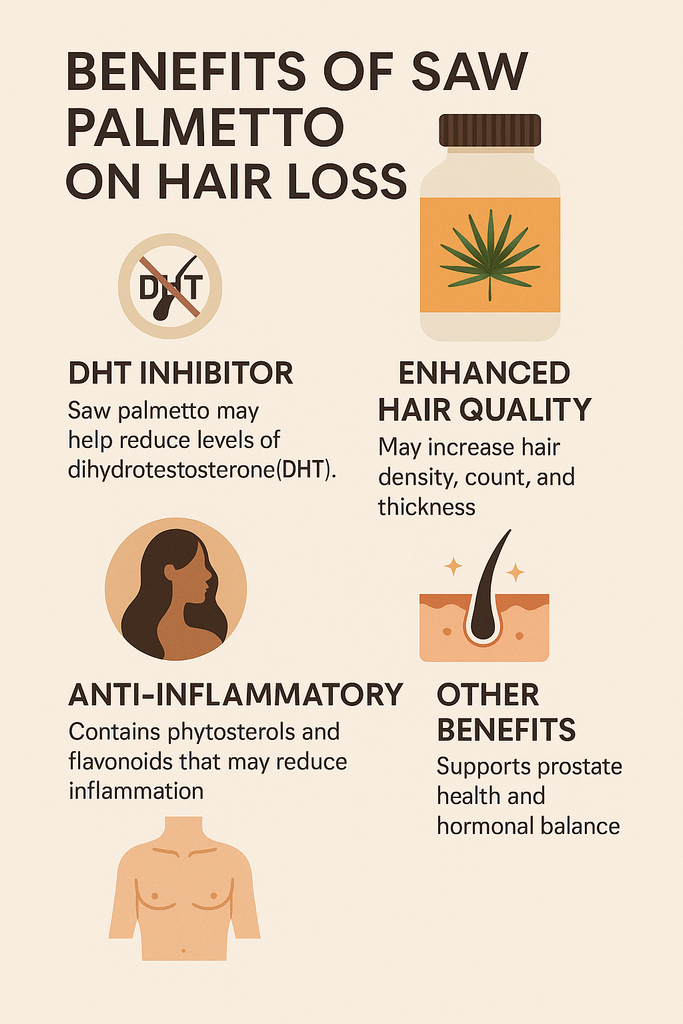 How Saw Palmetto Naturally Supports Hair Growth and Reverses Thinning Hair